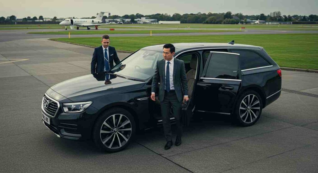 "Luxury Farnborough Airport Transfers – Executive Chauffeur Service for Reliable and Comfortable Airport Travel"
